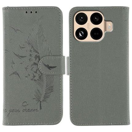 Feather Pattern Litchi Texture Leather Phone Case, For Xiaomi 17 Pro, For Xiaomi 17, For Xiaomi 15T Pro 5G, For Xiaomi 15T 5G