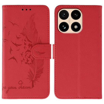 Feather Pattern Litchi Texture Leather Phone Case, For Xiaomi 17 Pro, For Xiaomi 17, For Xiaomi 15T Pro 5G, For Xiaomi 15T 5G