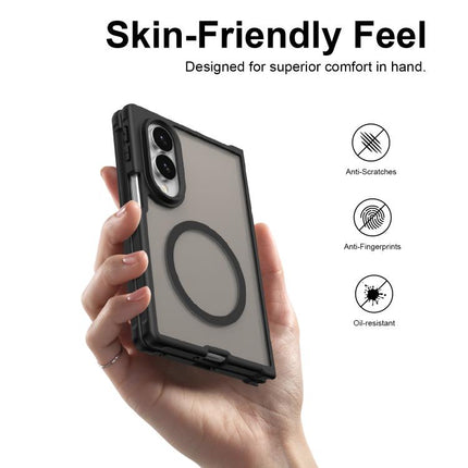Fan Dun Series TPU Hybrid PC Frosted Magsafe Phone Case, For Galaxy Z Fold8 5G, For Galaxy Z Fold8 Ultra 5G, For Galaxy Z Flip8 5G, For Samsung Galaxy Z Fold7 5G, For Samsung Galaxy Z Flip7 5G