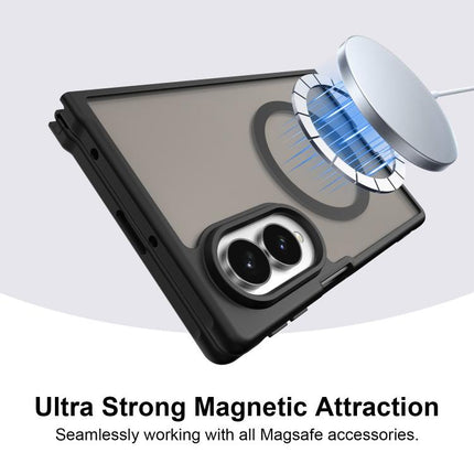 Fan Dun Series TPU Hybrid PC Frosted Magsafe Phone Case, For Galaxy Z Fold8 5G, For Galaxy Z Fold8 Ultra 5G, For Galaxy Z Flip8 5G, For Samsung Galaxy Z Fold7 5G, For Samsung Galaxy Z Flip7 5G
