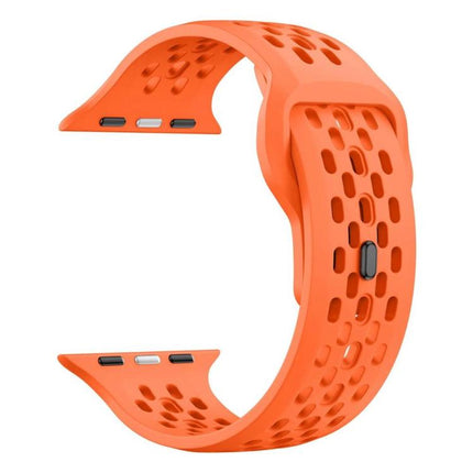 xDfind Mesh Reverse Buckle Silicone Watch Band, For Apple Watch 46mm / 49mm / 45mm / 44mm, For Apple Watch 42mm / 41mm / 40mm / 38mm