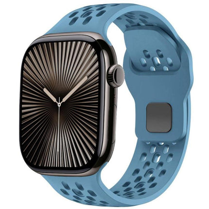 xDfind Mesh Reverse Buckle Silicone Watch Band, For Apple Watch 46mm / 49mm / 45mm / 44mm, For Apple Watch 42mm / 41mm / 40mm / 38mm
