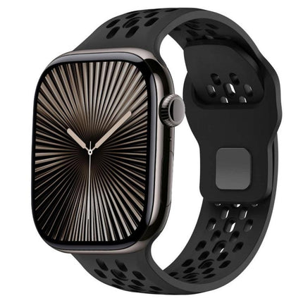 xDfind Mesh Reverse Buckle Silicone Watch Band, For Apple Watch 46mm / 49mm / 45mm / 44mm, For Apple Watch 42mm / 41mm / 40mm / 38mm