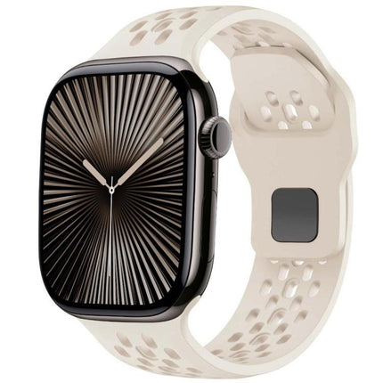 xDfind Mesh Reverse Buckle Silicone Watch Band, For Apple Watch 46mm / 49mm / 45mm / 44mm, For Apple Watch 42mm / 41mm / 40mm / 38mm