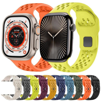 xDfind Mesh Reverse Buckle Silicone Watch Band, For Apple Watch 46mm / 49mm / 45mm / 44mm, For Apple Watch 42mm / 41mm / 40mm / 38mm