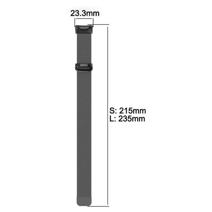 For Fitbit Charge 6 / 5 xDfind Milanese Magnetic Metal Watch Band, S, L