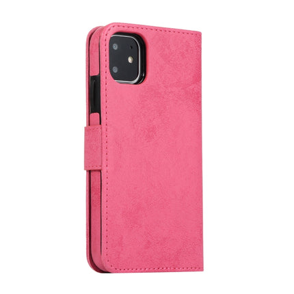 KLT888-2 Retro 2 in 1 Abnehmbare magnetische Horizontal Flip TPU + PU Ledertasche mit Halter &amp; Kartenfächern &amp; Bilderrahmen &amp; Geldbörse, Für iPhone 11, Für iPhone 11 Pro, Für iPhone 11 Pro Max, Für iPhone 6, Für iPhone 6 Plus