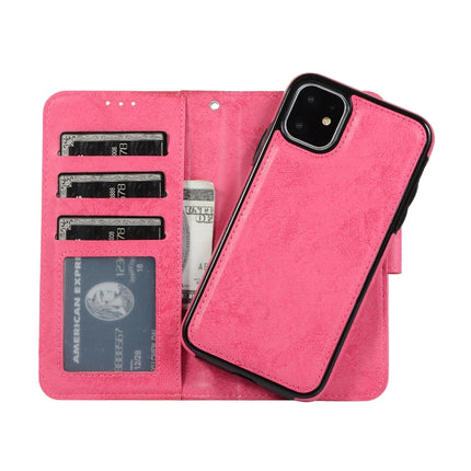 KLT888-2 Retro 2 in 1 Abnehmbare magnetische Horizontal Flip TPU + PU Ledertasche mit Halter &amp; Kartenfächern &amp; Bilderrahmen &amp; Geldbörse, Für iPhone 11, Für iPhone 11 Pro, Für iPhone 11 Pro Max, Für iPhone 6, Für iPhone 6 Plus