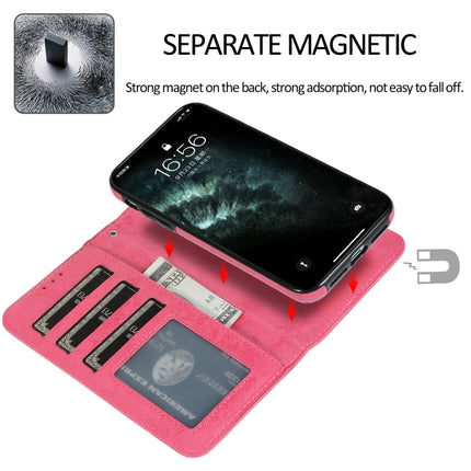 KLT888-2 Retro 2 in 1 Abnehmbare magnetische Horizontal Flip TPU + PU Ledertasche mit Halter &amp; Kartenfächern &amp; Bilderrahmen &amp; Geldbörse, Für iPhone 11, Für iPhone 11 Pro, Für iPhone 11 Pro Max, Für iPhone 6, Für iPhone 6 Plus