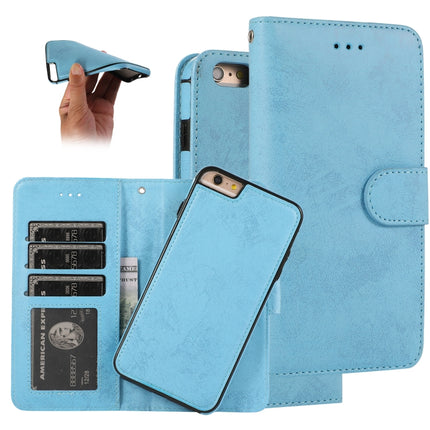 KLT888-2 Retro 2 in 1 Abnehmbare magnetische Horizontal Flip TPU + PU Ledertasche mit Halter &amp; Kartenfächern &amp; Bilderrahmen &amp; Geldbörse, Für iPhone 11, Für iPhone 11 Pro, Für iPhone 11 Pro Max, Für iPhone 6, Für iPhone 6 Plus