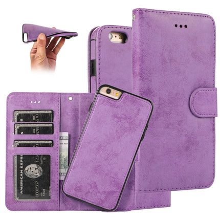 KLT888-2 Retro 2 in 1 Abnehmbare magnetische Horizontal Flip TPU + PU Ledertasche mit Halter &amp; Kartenfächern &amp; Bilderrahmen &amp; Geldbörse, Für iPhone 11, Für iPhone 11 Pro, Für iPhone 11 Pro Max, Für iPhone 6, Für iPhone 6 Plus