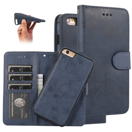 KLT888-2 Retro 2 in 1 Abnehmbare magnetische Horizontal Flip TPU + PU Ledertasche mit Halter &amp; Kartenfächern &amp; Bilderrahmen &amp; Geldbörse, Für iPhone 11, Für iPhone 11 Pro, Für iPhone 11 Pro Max, Für iPhone 6, Für iPhone 6 Plus