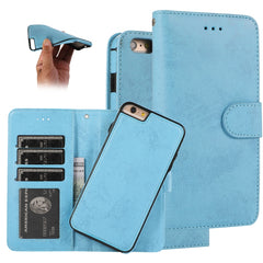 KLT888-2 Retro 2 in 1 Detachable Magnetic Horizontal Flip TPU + PU Leather Case with Holder & Card Slots & Photo Frame & Wallet, For iPhone 11, For iPhone 11 Pro, For iPhone 11 Pro Max, For iPhone 6, For iPhone 6 Plus