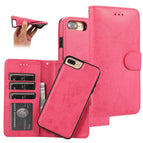 Para iPhone 8 Plus / 7 Plus / Rosa roja