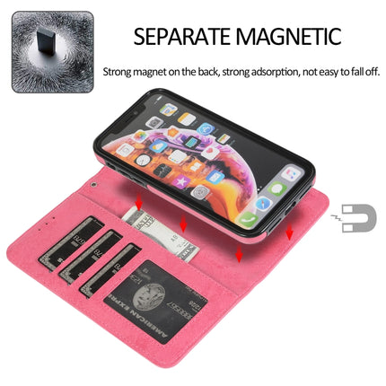 KLT888-2 Retro 2 en 1 Funda de cuero de TPU + PU con tapa horizontal magnética desmontable con soporte, ranuras para tarjetas, marco de fotos y billetera, para iPhone 12 mini, para iPhone 12/12 Pro, para iPhone 12 Pro Max