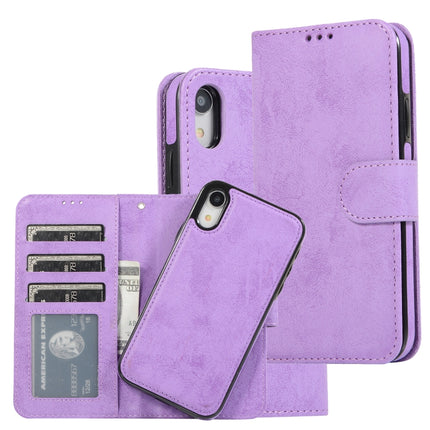 KLT888-2 Retro 2 en 1 Funda de cuero de TPU + PU con tapa horizontal magnética desmontable con soporte, ranuras para tarjetas, marco de fotos y billetera, para iPhone 12 mini, para iPhone 12/12 Pro, para iPhone 12 Pro Max