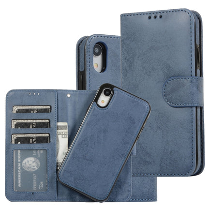KLT888-2 Retro 2 en 1 Funda de cuero de TPU + PU con tapa horizontal magnética desmontable con soporte, ranuras para tarjetas, marco de fotos y billetera, para iPhone 12 mini, para iPhone 12/12 Pro, para iPhone 12 Pro Max