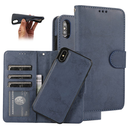 KLT888-2 Retro 2 en 1 Funda de cuero de TPU + PU con tapa horizontal magnética desmontable con soporte, ranuras para tarjetas, marco de fotos y billetera, para iPhone 12 mini, para iPhone 12/12 Pro, para iPhone 12 Pro Max