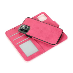 KLT888-2 Retro 2 en 1 Funda de cuero de TPU + PU con tapa horizontal magnética desmontable con soporte, ranuras para tarjetas, marco de fotos y billetera, para iPhone 12 mini, para iPhone 12/12 Pro, para iPhone 12 Pro Max