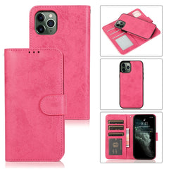 KLT888-2 Retro 2 en 1 Funda de cuero de TPU + PU con tapa horizontal magnética desmontable con soporte, ranuras para tarjetas, marco de fotos y billetera, para iPhone 12 mini, para iPhone 12/12 Pro, para iPhone 12 Pro Max