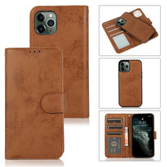 KLT888-2 Retro 2 in 1 Detachable Magnetic Horizontal Flip TPU + PU Leather Case with Holder & Card Slots & Photo Frame & Wallet, For iPhone 12 mini, For iPhone 12 / 12 Pro, For iPhone 12 Pro Max