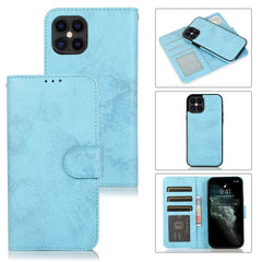 KLT888-2 Retro 2 en 1 Funda de cuero de TPU + PU con tapa horizontal magnética desmontable con soporte, ranuras para tarjetas, marco de fotos y billetera, para iPhone 12 mini, para iPhone 12/12 Pro, para iPhone 12 Pro Max