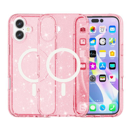 Terminator Style Glitter Powder MagSafe Magnetic Phone Case, For iPhone 17, For iPhone Air