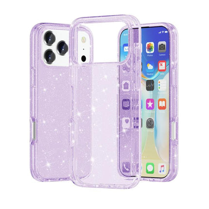 Shockproof Terminator Glitter Powder Phone Case, For iPhone 18 Pro / 17 Pro, For iPhone 18 Pro Max / 17 Pro Max
