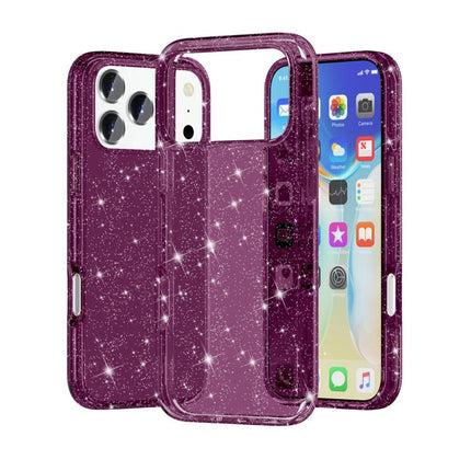 Shockproof Terminator Glitter Powder Phone Case, For iPhone 18 Pro / 17 Pro, For iPhone 18 Pro Max / 17 Pro Max