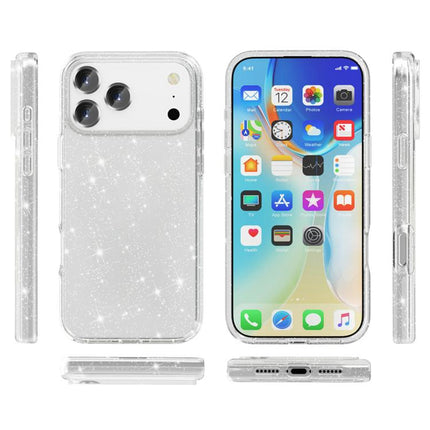 Shockproof Terminator Glitter Powder Phone Case, For iPhone 18 Pro / 17 Pro, For iPhone 18 Pro Max / 17 Pro Max