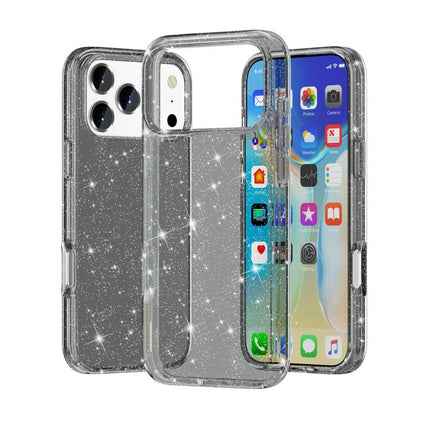 Shockproof Terminator Glitter Powder Phone Case, For iPhone 18 Pro / 17 Pro, For iPhone 18 Pro Max / 17 Pro Max