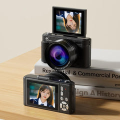 V5 64MP Retro Digital Camera 4K Recording 180 Flip Screen
