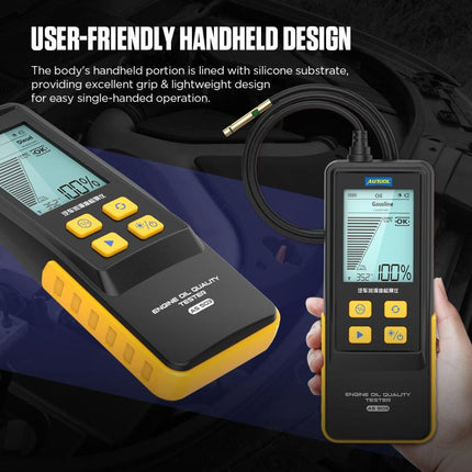 AUTOOL AS503 2.8 inch Backlit Display Car Engine Oil Tester Lubricating Oil Quality Analyzer, AS503