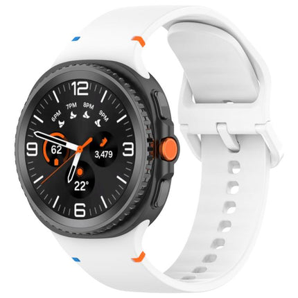 For Samsung Galaxy Watch8 Classic 46mm / Watch8 44mm / 40mm xDfind Stitched Solid Color Silicone Watch Band, 22mm