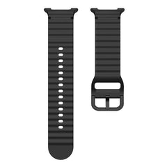 For Samsung Galaxy Watch8 Classic 46mm / Watch8 44mm / 40mm xDfind Wavy Grain Stitched Silicone Watch Band