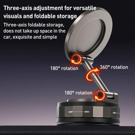 CCT30-2F Rotating Vacuum Adsorption Magnetic Car Phone Holder, CCT30-2F