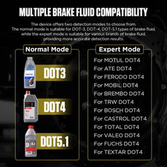 AUTOOL AS502 Digital Display Intelligent Car Brake Fluid Tester Water Content Testing