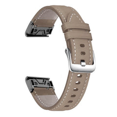 xDfind Silver Buckle Leather Quick Release Watch Band