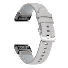 xDfind Silver Buckle Leather Quick Release Watch Band