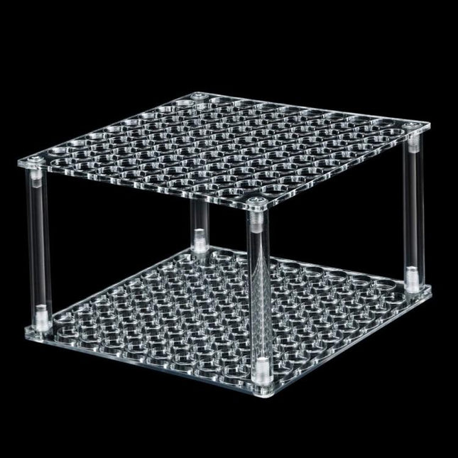 YX163 96-Hole Acrylic Paint Brush Pencils Stand, YX163 (Transparent), YX163 (Black)