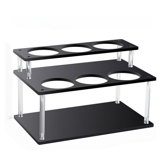 YX164 Acrylic 2 Tier Coffee Syrups Bottle Rack Organizer, YX164