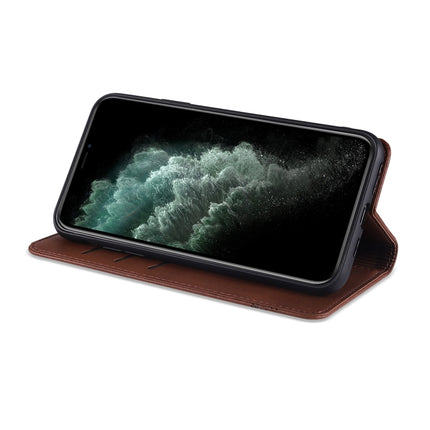 AZNS Magnetische horizontale Klapphülle aus Leder mit Kalbslederstruktur, Kartenfächern, Halter und Geldbörse, für iPhone 12 Pro Max, für iPhone 12 / 12 Pro, für iPhone 12 mini, für iPhone 11 Pro Max, für iPhone 11 Pro