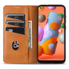 AZNS Magnetic Calf Texture Horizontal Flip Leather Case with Card Slots & Holder & Wallet, For Samsung Galaxy A11, For Samsung Galaxy A21s, For Samsung Galaxy A31, For Samsung Galaxy A41