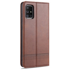 AZNS Magnetic Calf Texture Horizontal Flip Leather Case with Card Slots & Holder & Wallet, For Samsung Galaxy A51, For Samsung Galaxy A71, For Samsung Galaxy Note 10 Lite