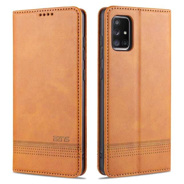 AZNS Magnetic Calf Texture Horizontal Flip Leather Case with Card Slots & Holder & Wallet, For Samsung Galaxy A51, For Samsung Galaxy A71, For Samsung Galaxy Note 10 Lite