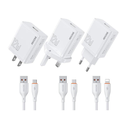 WK WP-U76 Kinkong 12W USB Charger Set