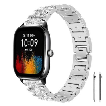 xDfind Diamond Jewelry Steel Watch Band, 20mm For Amazfit Active 2 / GTS4 Mini, 22mm For Huawei Watch GT5/GT5 Pro/4/4 Pro, 22mm For Fossil Gen 5 Carlyle/Julianna/Garrett, 12mm