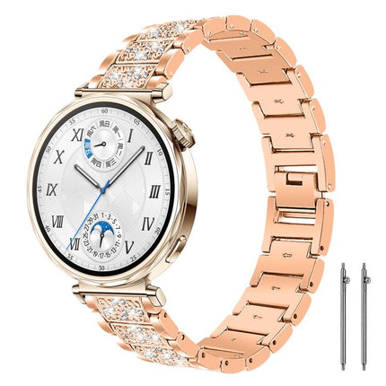 xDfind Diamond Jewelry Steel Watch Band, 20mm For Amazfit Active 2 / GTS4 Mini, 22mm For Huawei Watch GT5/GT5 Pro/4/4 Pro, 22mm For Fossil Gen 5 Carlyle/Julianna/Garrett