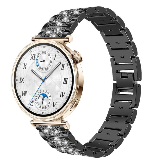 xDfind Diamond Jewelry Steel Watch Band, 22mm For Amazfit GTR 4/3/3 Pro/Bip6/Bip5, 20mm For Amazfit Bip U / Lite / Bip 3 Pro, 20mm For Amazfit GTS4 mini/GTS3/2/2E/GT2 mini, 18mm For Huawei GT5/GT4 41mm / OPPO Watch X2 Mini, 14mm For Garmin Lily 2      ...