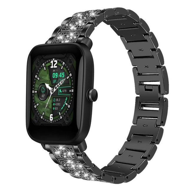 xDfind Diamond Jewelry Steel Watch Band, 20mm For Amazfit Bip U / Lite / Bip 3 Pro, 20mm For Amazfit GTS4 mini/GTS3/2/2E/GT2 mini, 18mm For Huawei GT5/GT4 41mm / OPPO Watch X2 Mini, 14mm For Garmin Lily 2, 18mm For Fossil Female Sport / Charter HR     ...